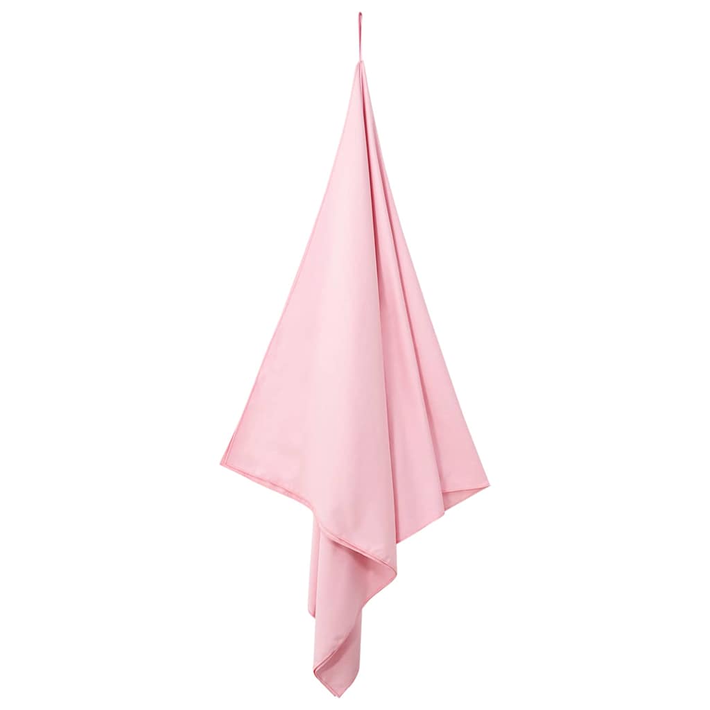 Vidaxx serviettes de sport 2 pcs rose 180 x 90 cm polyester et polyamide