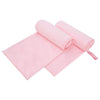 Vidaxx serviettes de sport 2 pcs rose 200 x 100 cm polyester et polyamide
