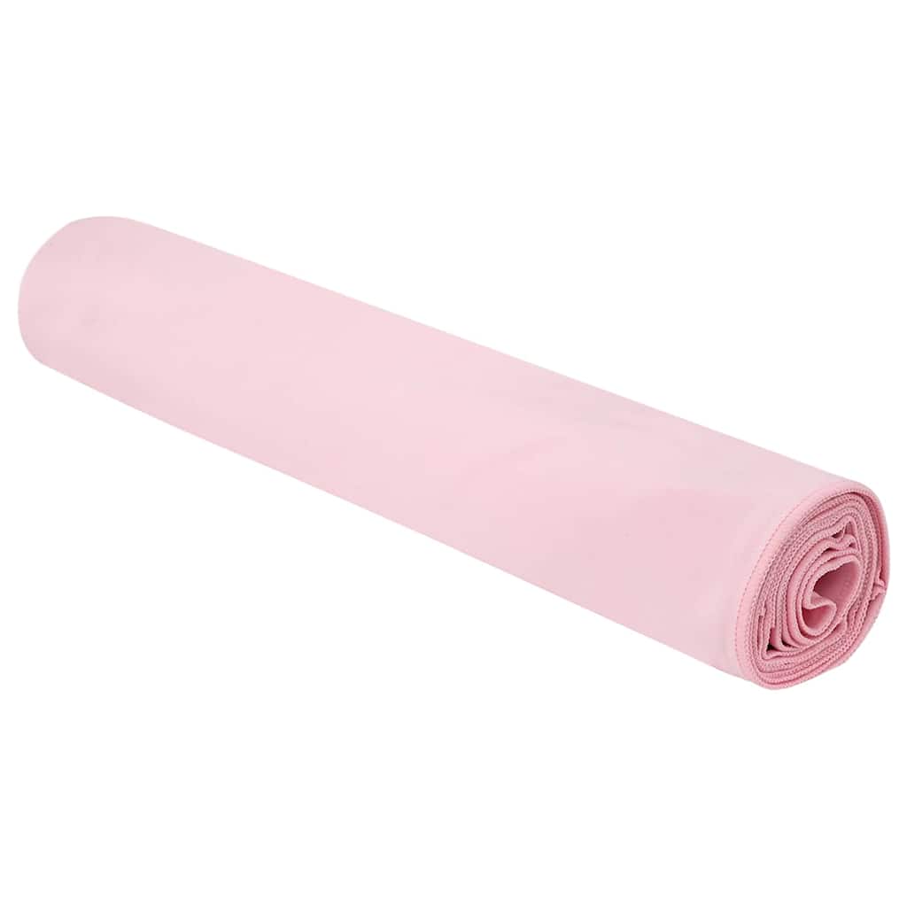 Vidaxx serviettes de sport 2 pcs rose 200 x 100 cm polyester et polyamide