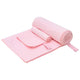 VidaXL ensemble de serviettes de sport 2 pcs tissu rose