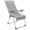 Vidaxl serviettes de chaise d'extérieur 2 pcs gris foncé 130 x 60 cm
