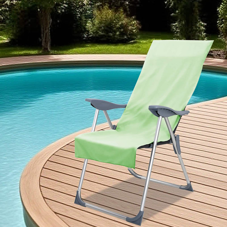 Vidaxx serviettes de chaise d'extérieur 2 pcs vert 130 x 60 cm
