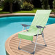 Vidaxx serviettes de chaise d'extérieur 2 pcs vert 130 x 60 cm