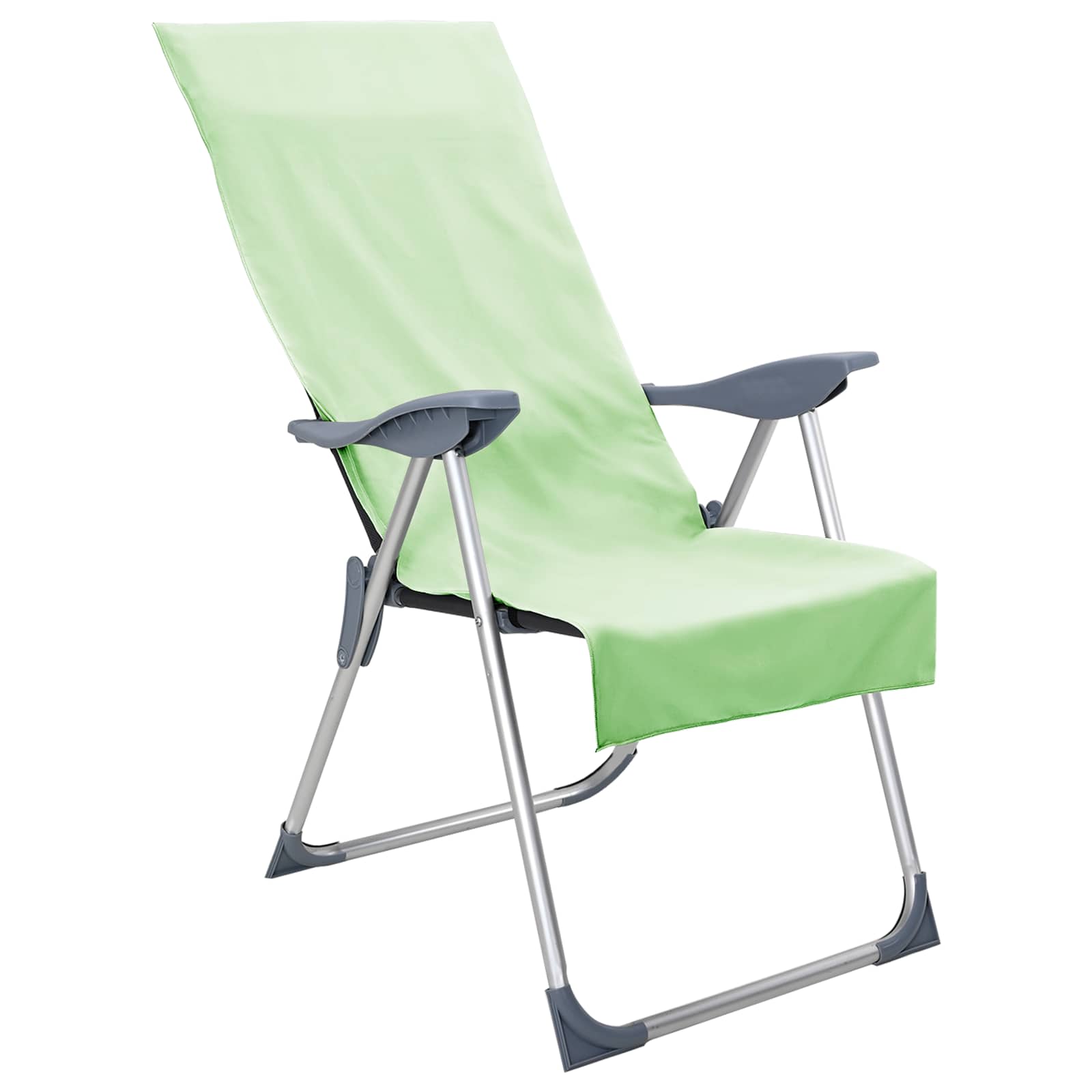 Vidaxx serviettes de chaise d'extérieur 2 pcs vert 130 x 60 cm