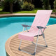 Vidaxx serviettes de chaise d'extérieur 2 pcs rose 130 x 60 cm