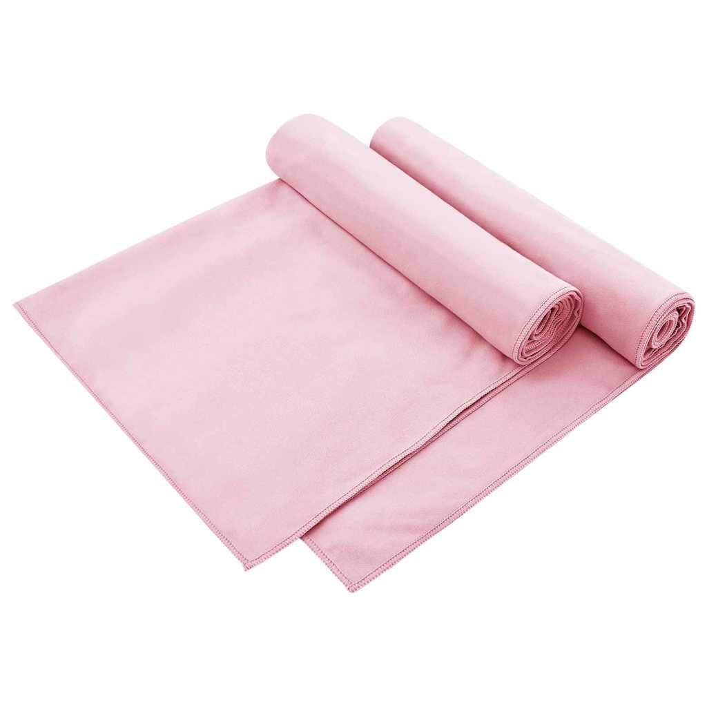 Vidaxx serviettes de chaise d'extérieur 2 pcs rose 130 x 60 cm