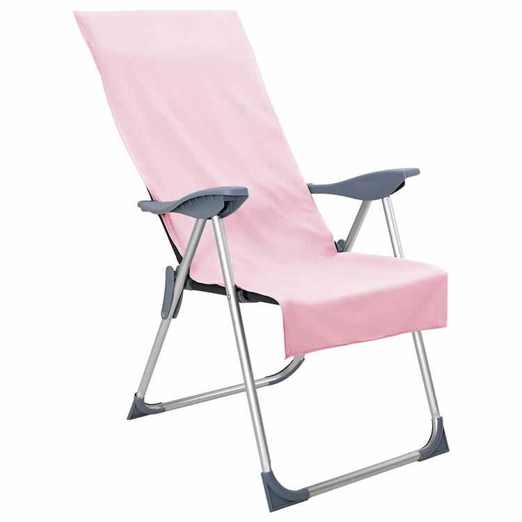Vidaxx serviettes de chaise d'extérieur 2 pcs rose 130 x 60 cm