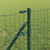 Vidaxl poteau de clôture 2 pcs vert 90 cm acier enduit de poudre