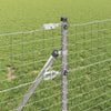 Vidaxl poteau de clôture 12 pcs argent 100 cm acier enduit de poudre