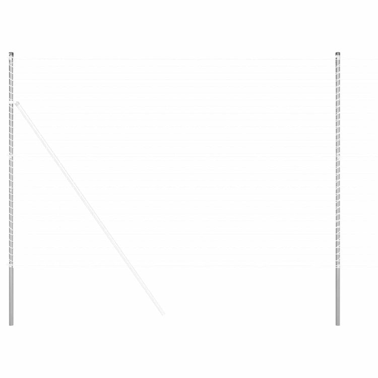 Vidaxl poteau de clôture 12 pcs acier thermolaqué argent