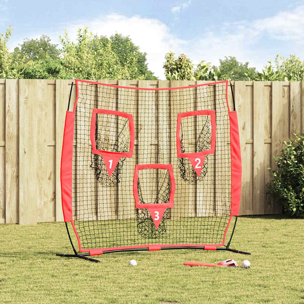 Vidaxx filet d'entraînement de baseball noir 214,5 x 89,5 x 181 cm polyester