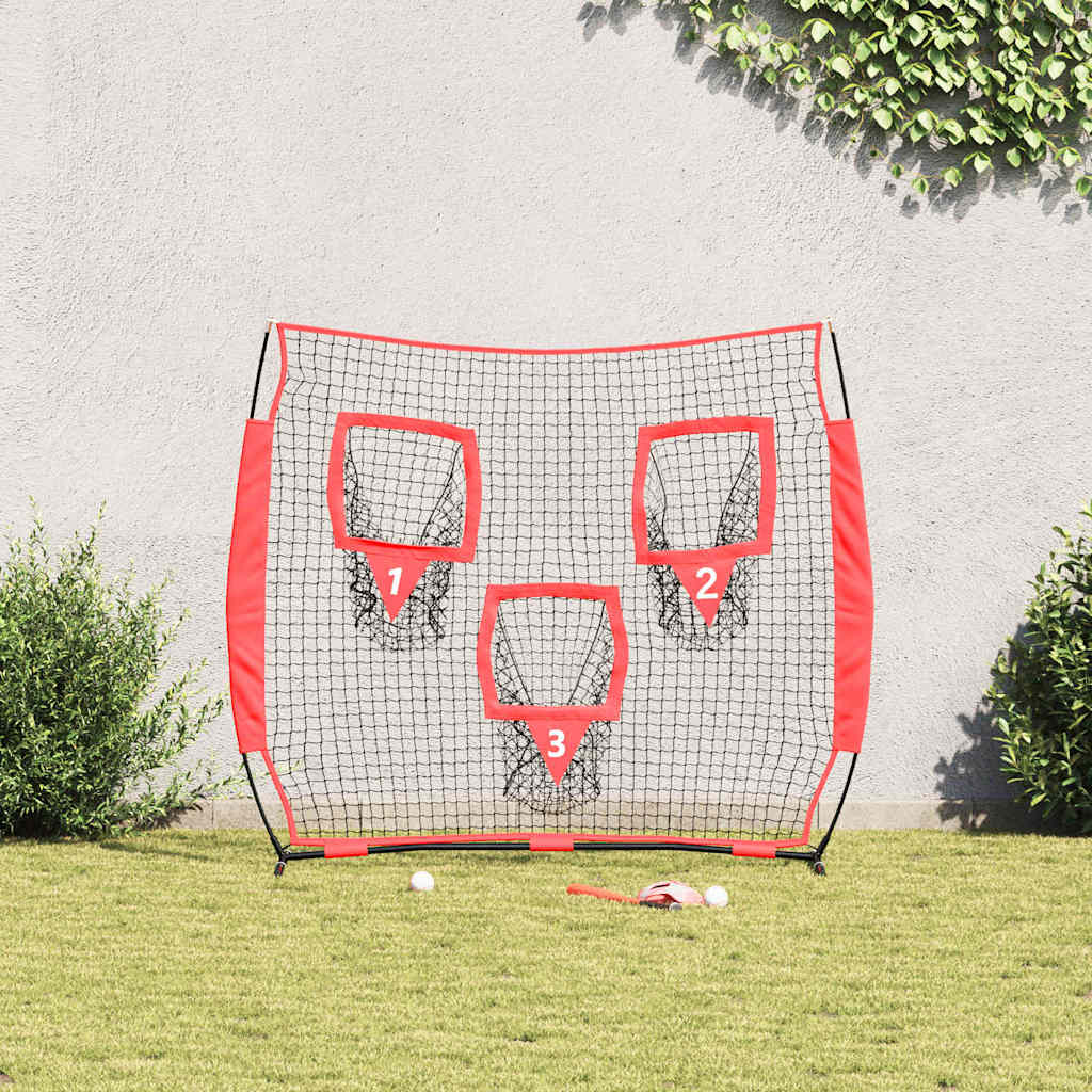Vidaxx filet d'entraînement de baseball noir 214,5 x 89,5 x 181 cm polyester