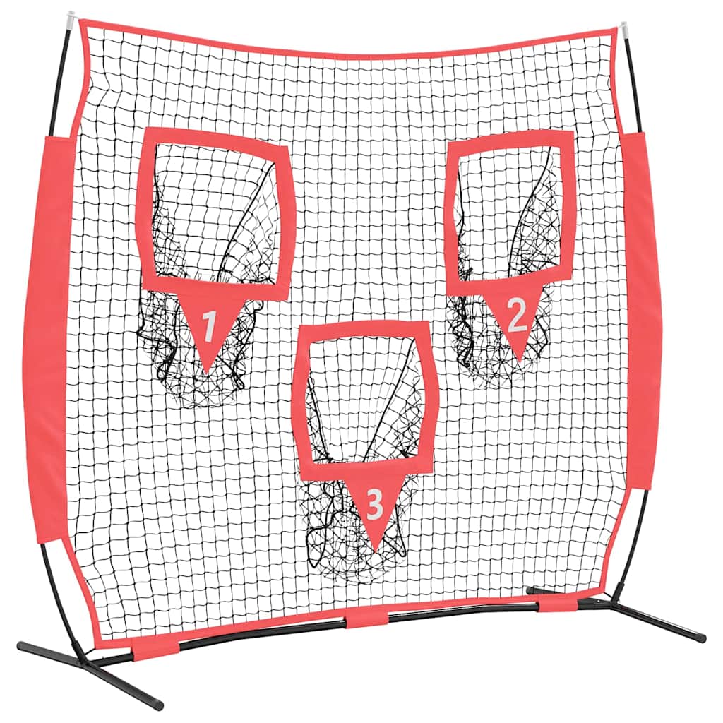 Vidaxx filet d'entraînement de baseball noir 214,5 x 89,5 x 181 cm polyester