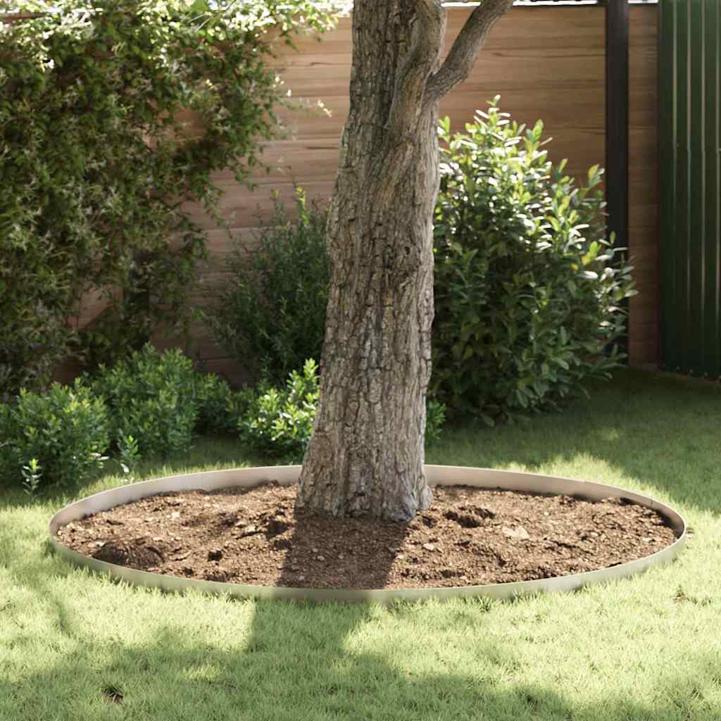 Vidaxx bordure de jardin argent 450 x 0,05 x 15 cm en acier inoxydable