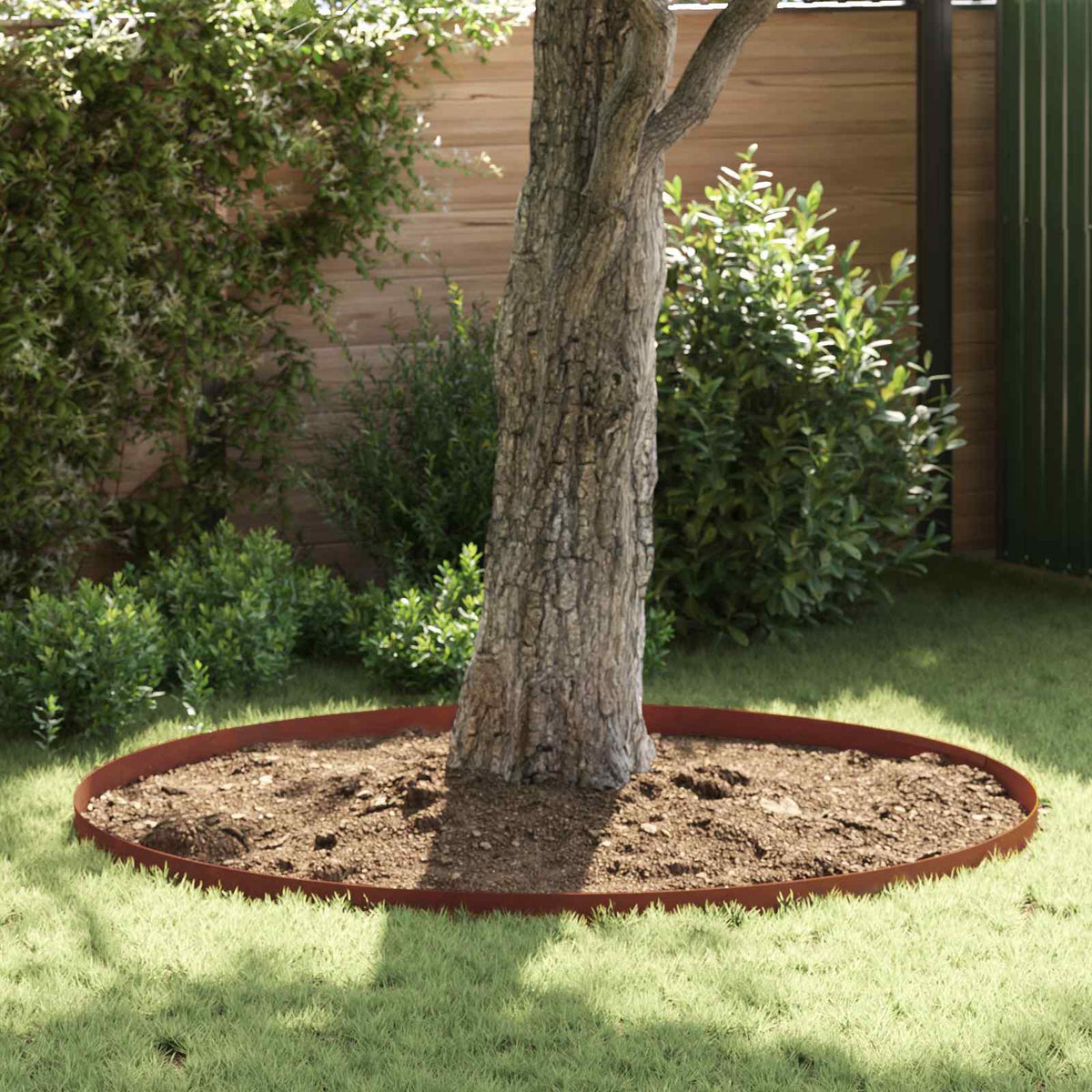 Vidaxl bordure de jardin 4 pcs rouillé 450 x 0,05 x 15 cm acier corten
