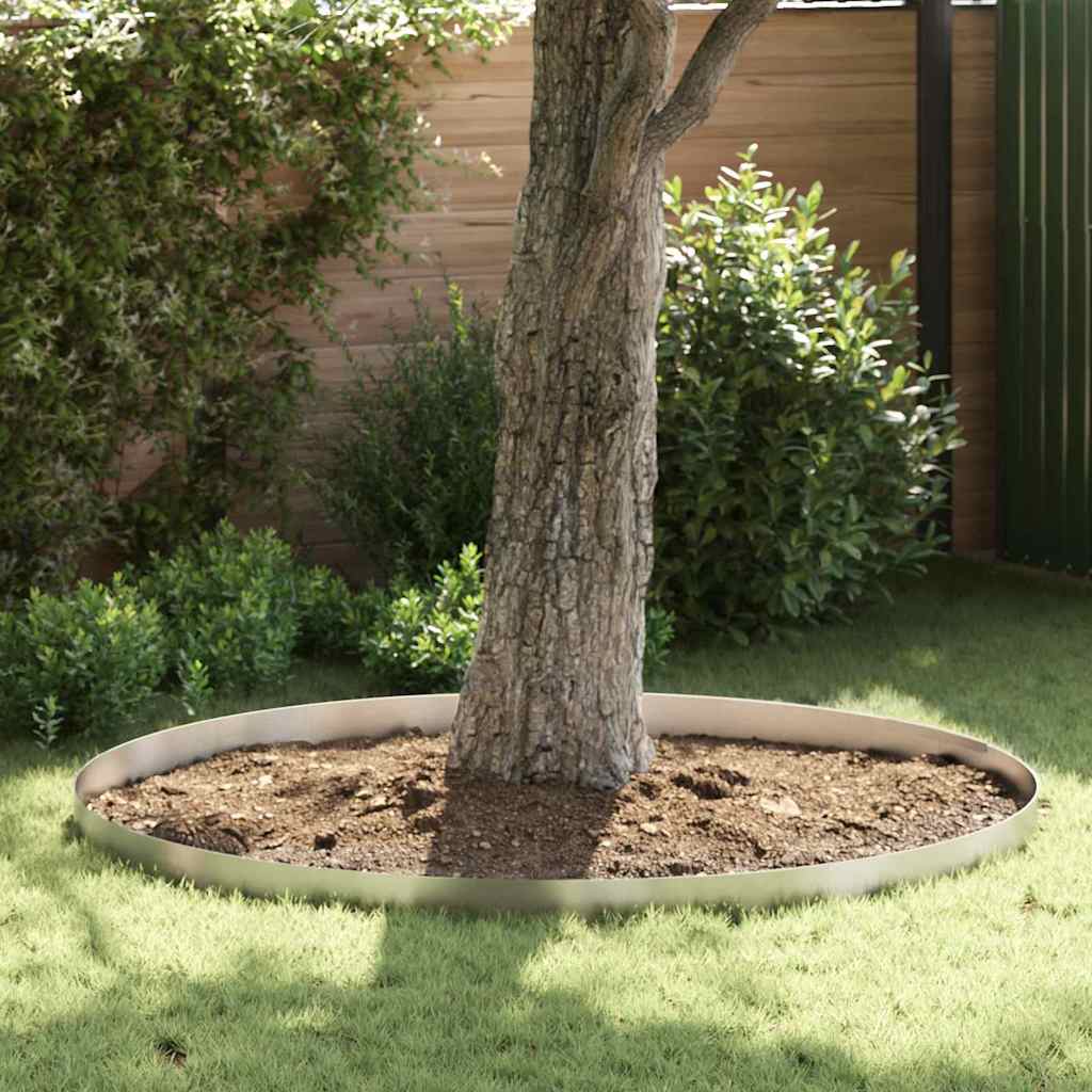 Vidaxx bordure de jardin argent 450 x 0,05 x 15 cm en acier inoxydable