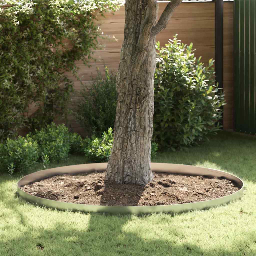 Vidaxl bordure de jardin 4 pcs argent 450 x 0,05 x 15 cm acier galvanisé