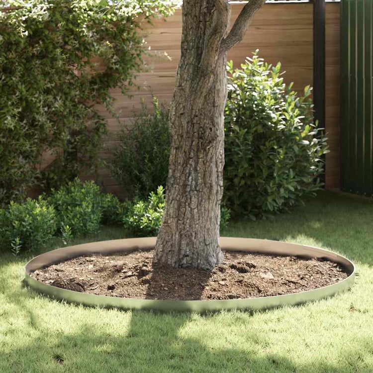 Vidaxl bordure de jardin 4 pcs argent 450 x 0,05 x 15 cm acier galvanisé