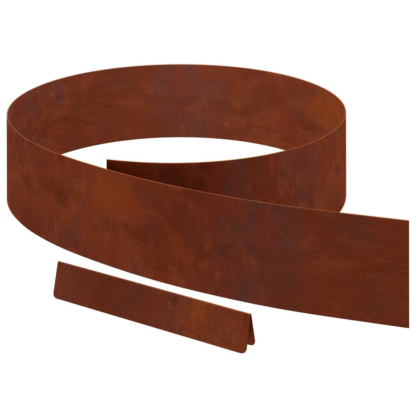 Vidaxl bordure de jardin 4 pcs rouillé 450 x 0,05 x 15 cm acier corten