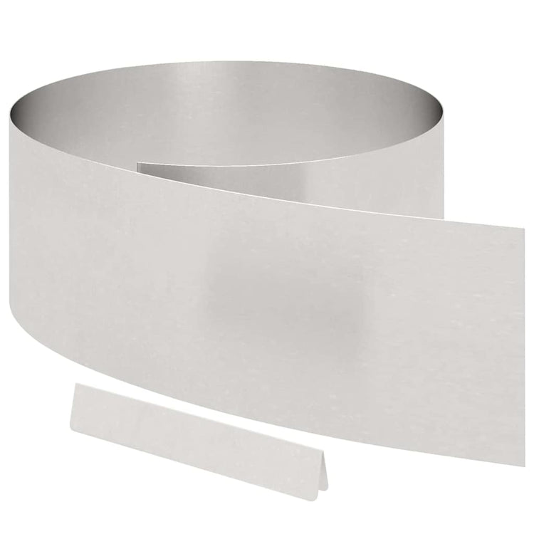 Vidaxx bordure de jardin argent 450 x 0,05 x 15 cm en acier inoxydable