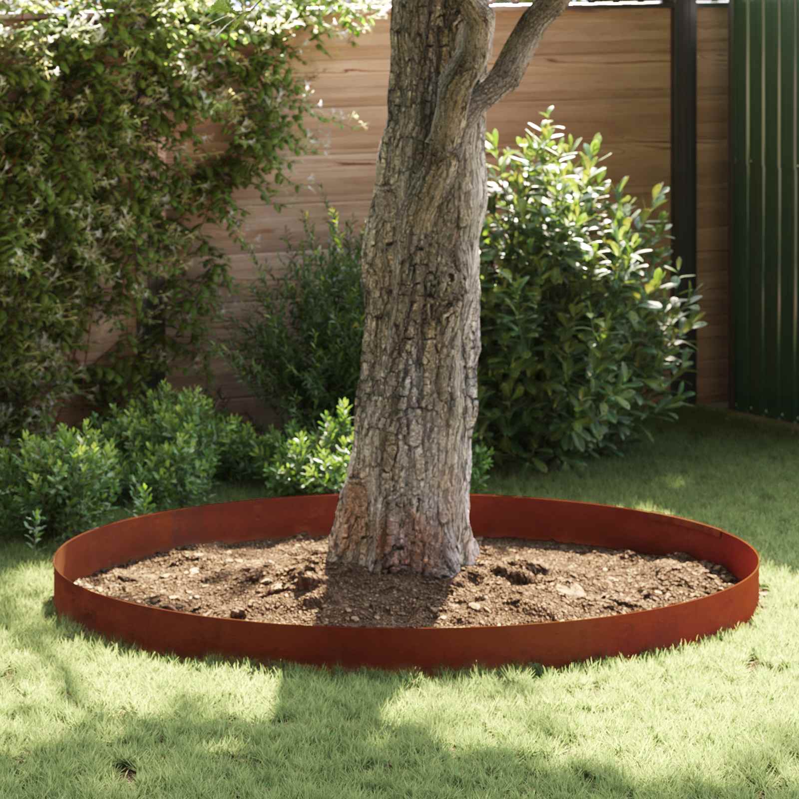 Vidaxl bordure de jardin rouillé 450 x 0,05 x 15 cm acier corten