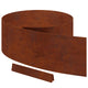 Vidaxl bordure de jardin 4 pcs rouillé 450 x 0,05 x 15 cm acier corten