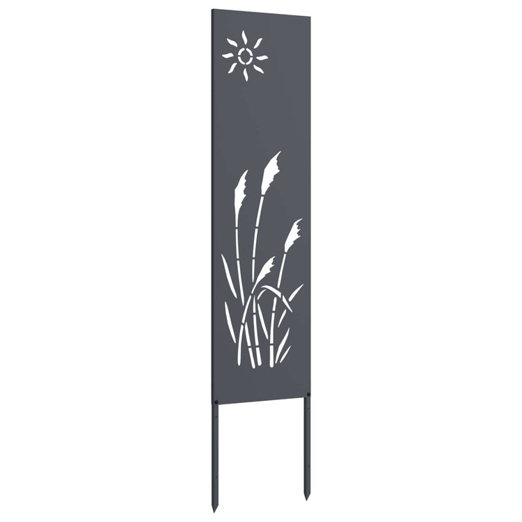 Vidaxxl brise-vue de jardin anthracite 32 x 140 cm acier laminé à froid