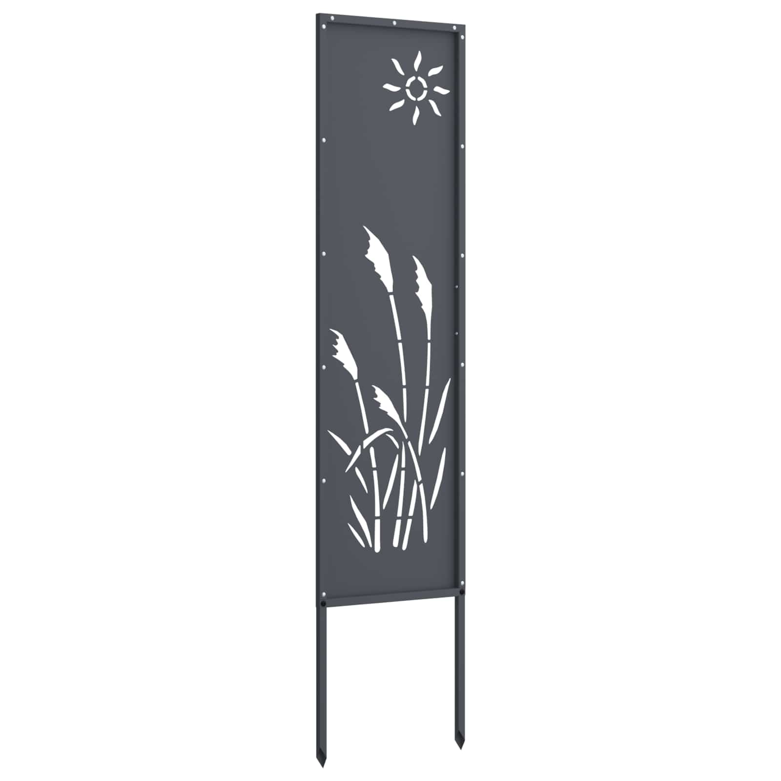 Vidaxxl brise-vue de jardin anthracite 32 x 140 cm acier laminé à froid