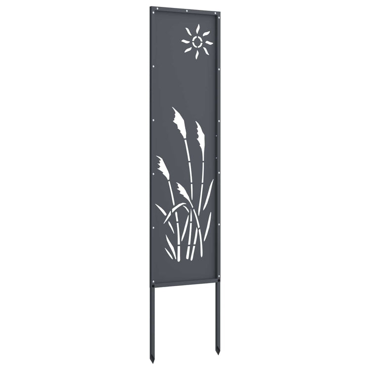 Vidaxxl brise-vue de jardin anthracite 32 x 140 cm acier laminé à froid