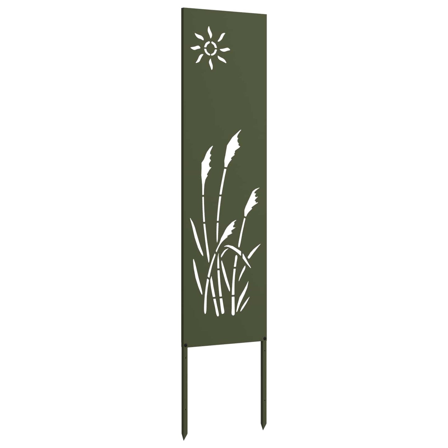 Vidaxxl brise-vue de jardin vert olive 32 x 140 cm acier laminé à froid