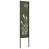 Vidaxxl brise-vue de jardin vert olive 32 x 140 cm acier laminé à froid