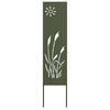 Vidaxxl brise-vue de jardin vert olive 32 x 140 cm acier laminé à froid