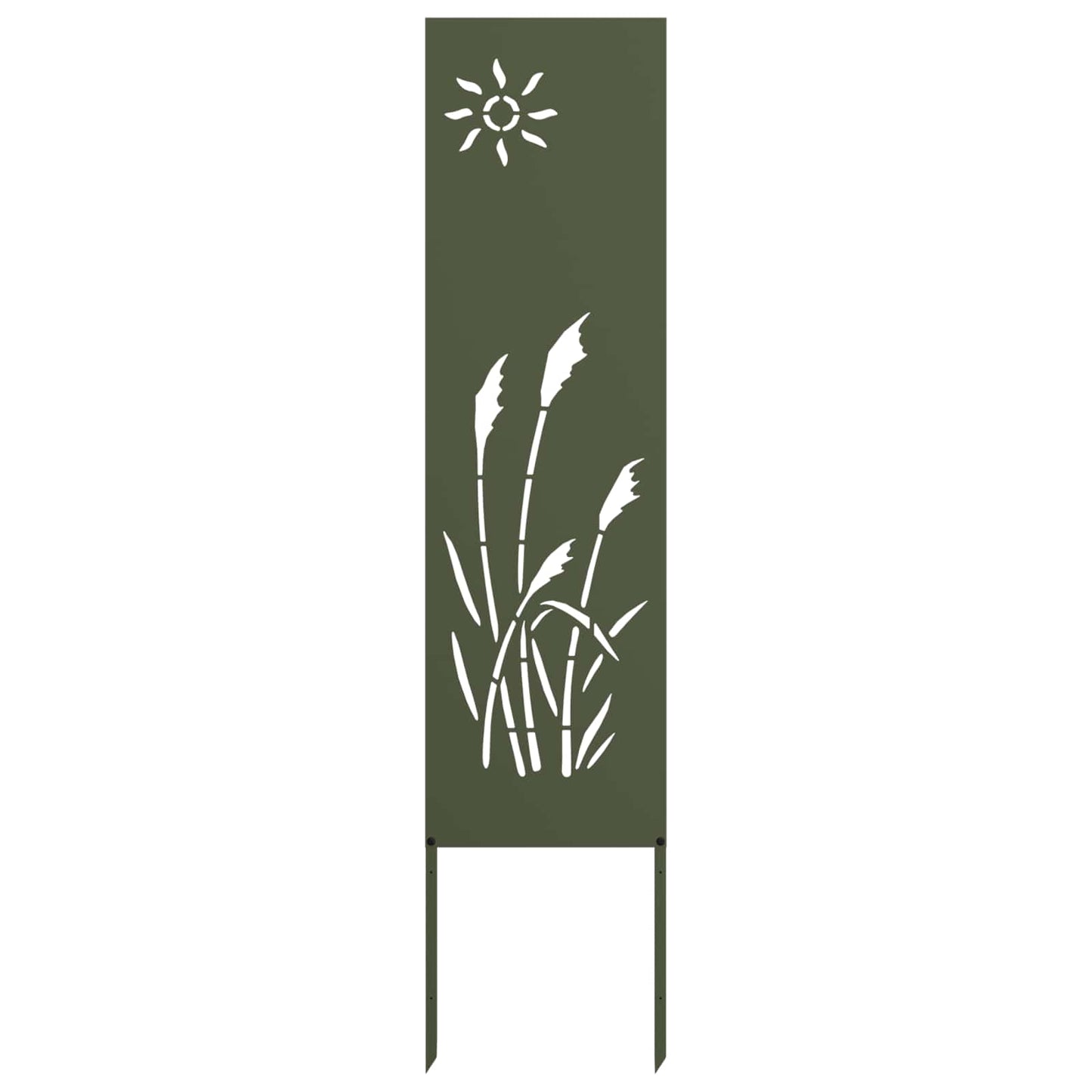 Vidaxxl brise-vue de jardin vert olive 32 x 140 cm acier laminé à froid