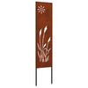 VidaXL brise-vue de jardin chantourné rouillé 32 x 140 cm acier corten