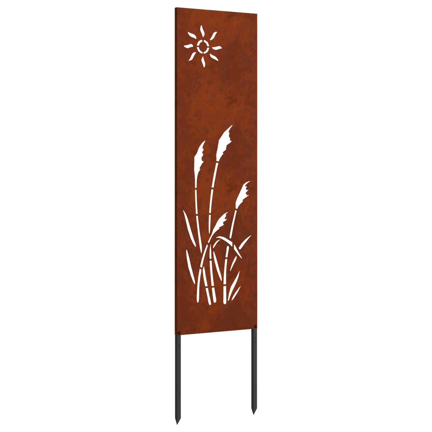 VidaXL brise-vue de jardin chantourné rouillé 32 x 140 cm acier corten