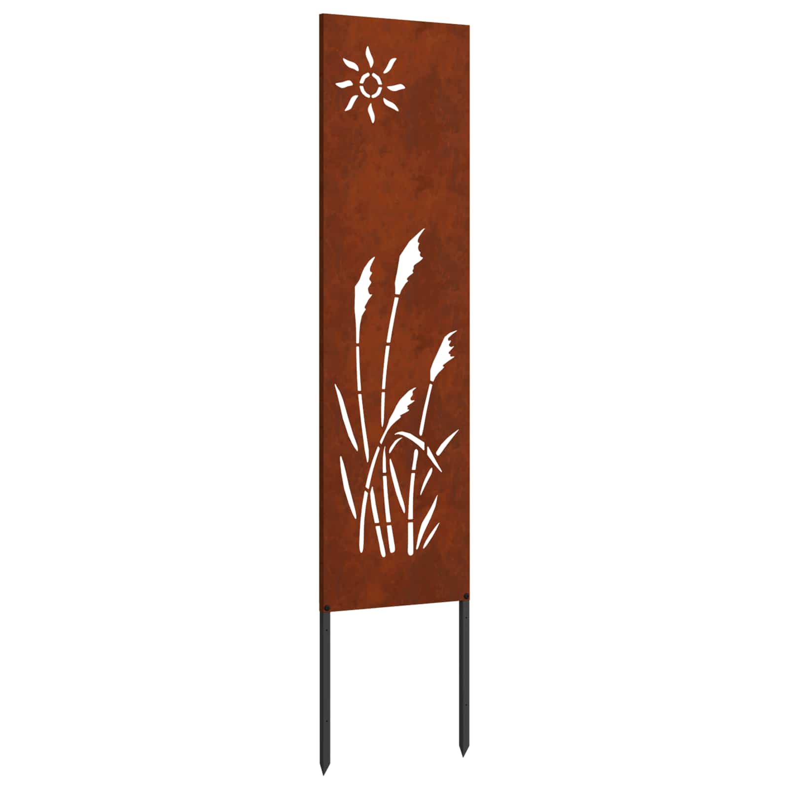 VidaXL brise-vue de jardin chantourné rouillé 32 x 140 cm acier corten