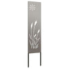 VidaXL brise-vue de jardin chantourné rouillé 32 x 140 cm acier corten