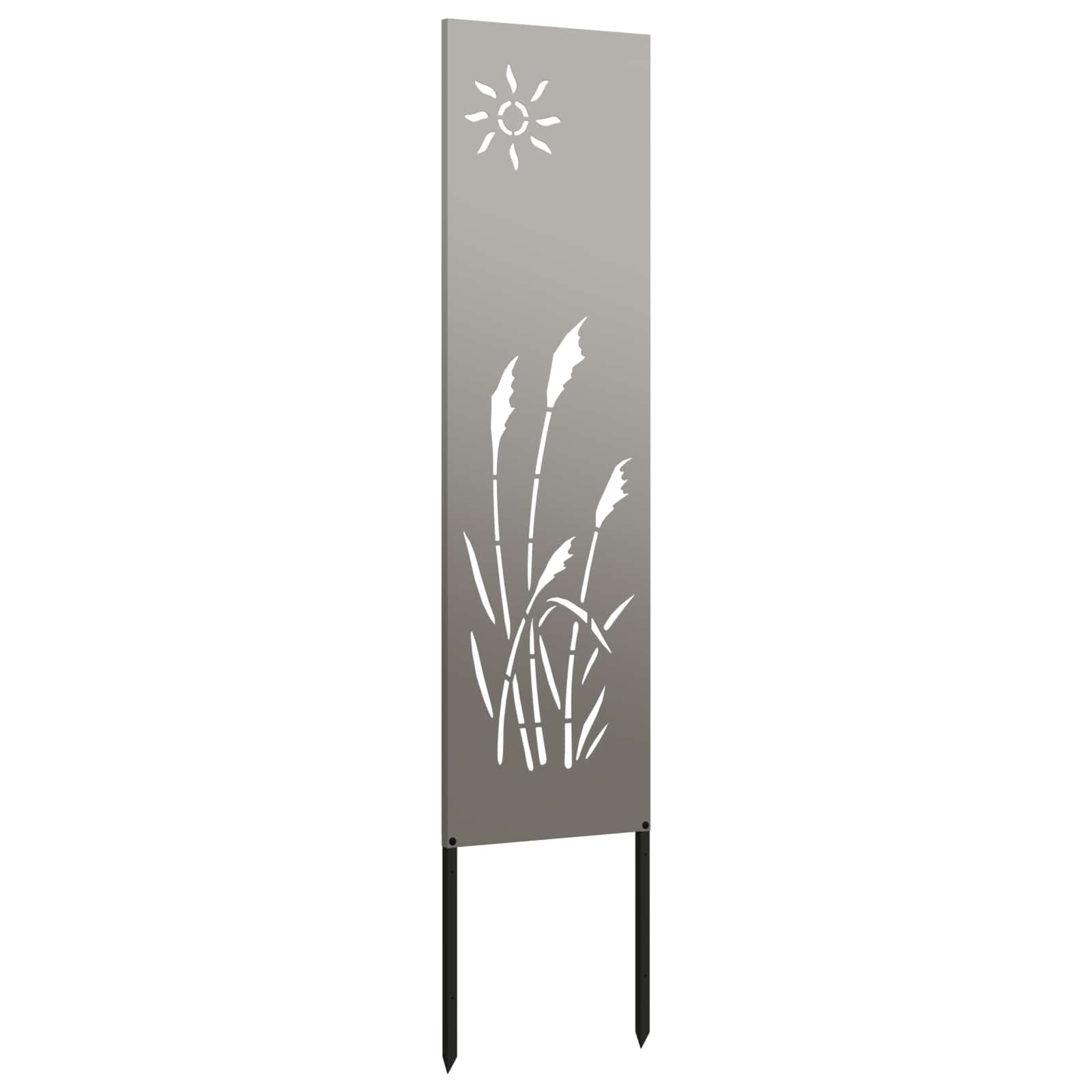 VidaXL brise-vue de jardin chantourné rouillé 32 x 140 cm acier corten