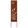 VidaXL brise-vue de jardin chantourné rouillé 32 x 140 cm acier corten