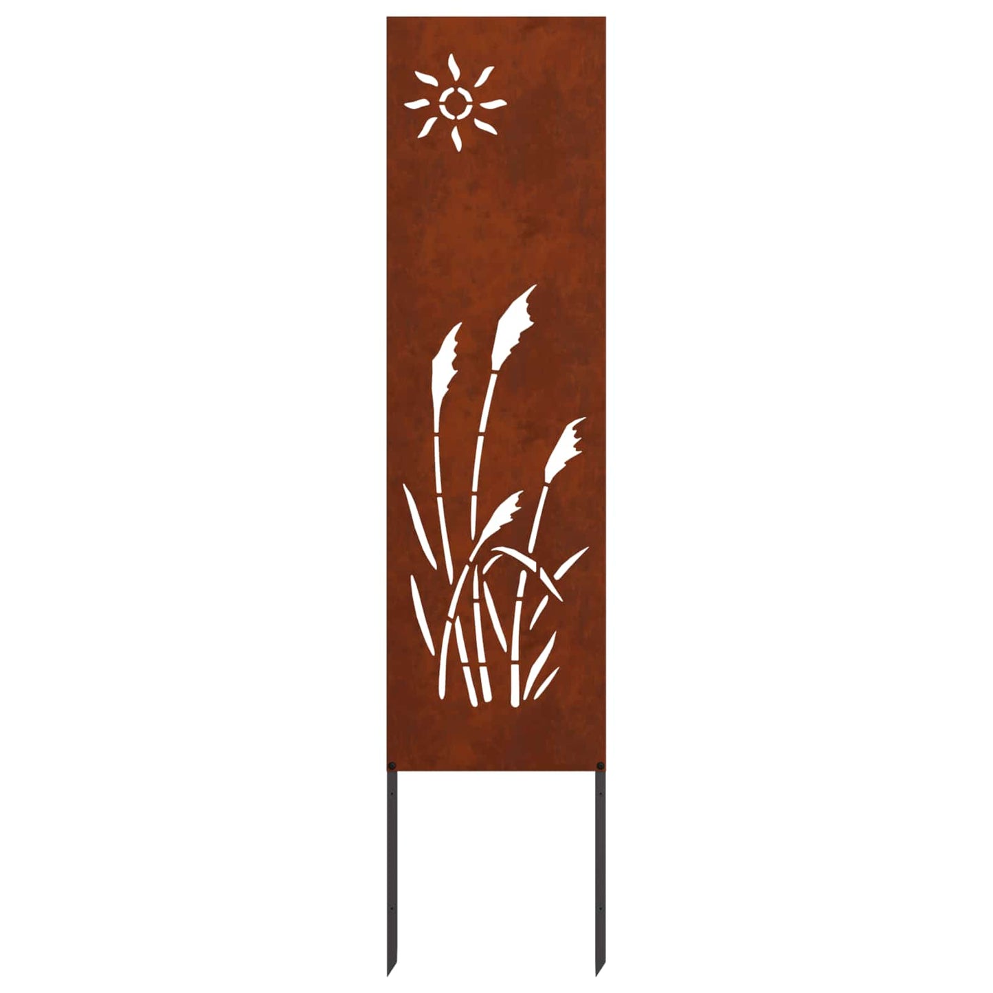 VidaXL brise-vue de jardin chantourné rouillé 32 x 140 cm acier corten