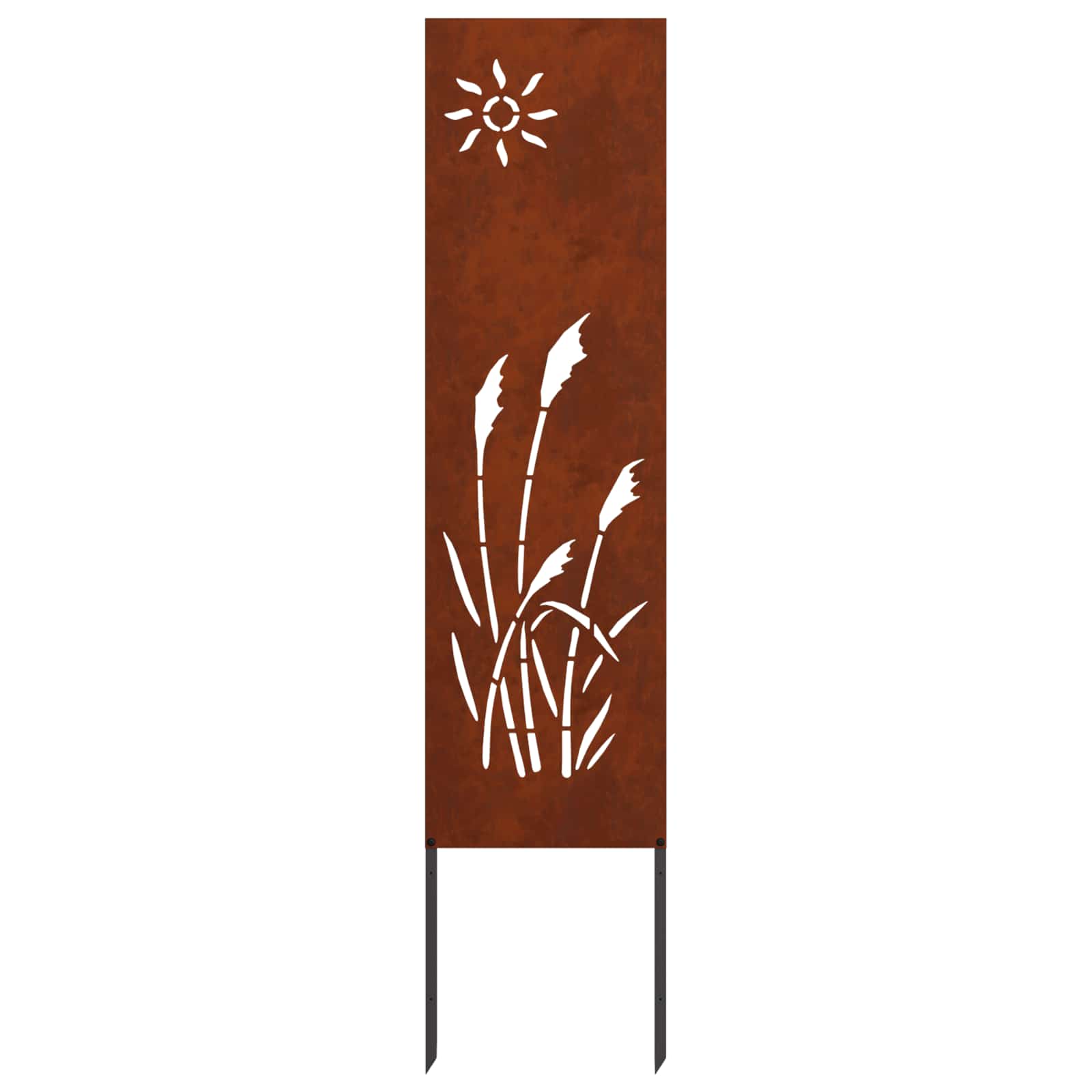 VidaXL brise-vue de jardin chantourné rouillé 32 x 140 cm acier corten