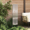 Vidaxxl brise-vue de jardin argent 32 x 140 cm en acier galvanisé