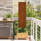 VidaXL brise-vue de jardin chantourné rouillé 32 x 140 cm acier corten