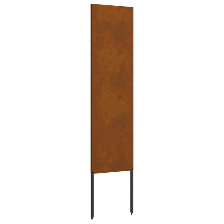 VidaXL brise-vue de jardin chantourné rouillé 32 x 140 cm acier corten