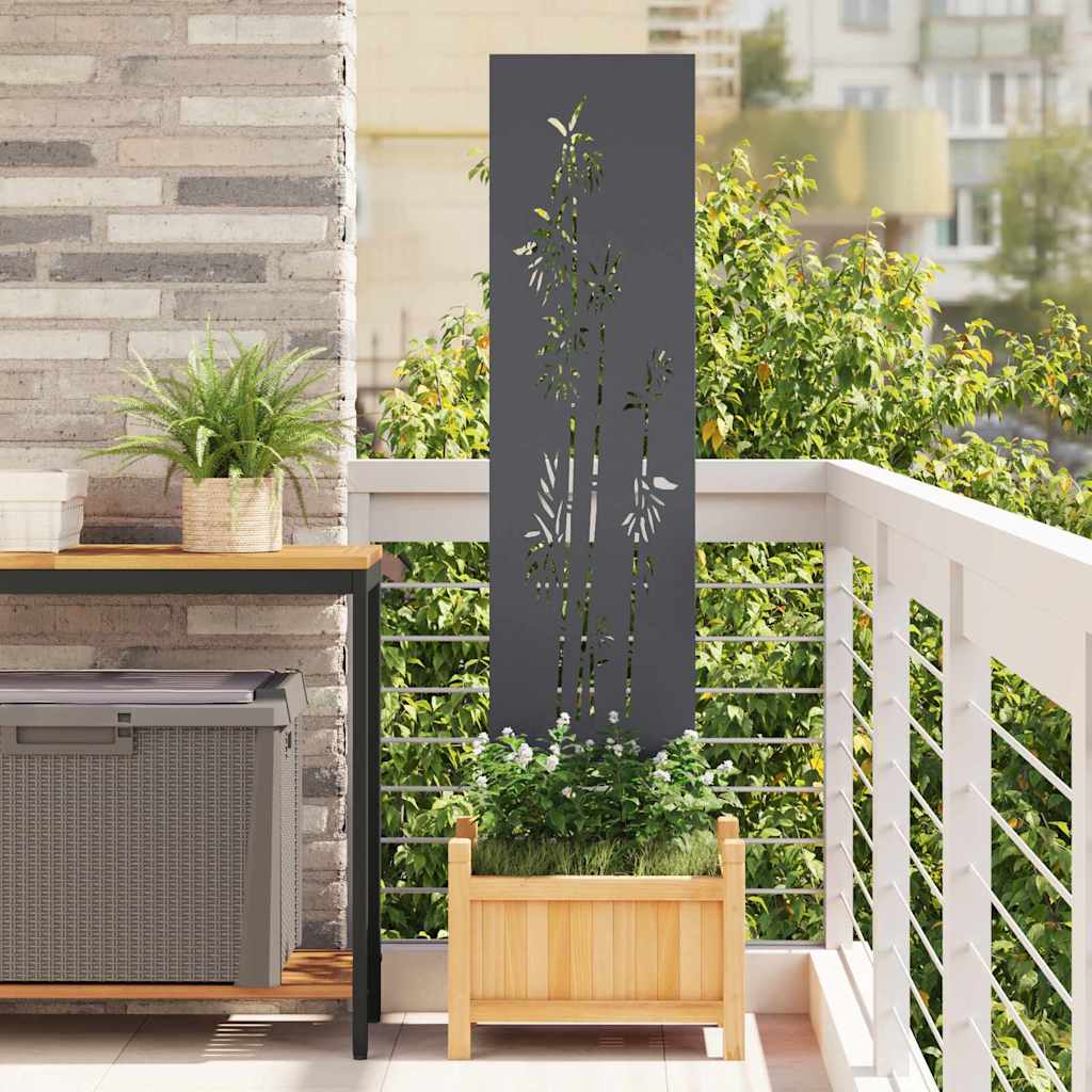 Vidaxxl brise-vue de jardin anthracite 32 x 140 cm acier laminé à froid