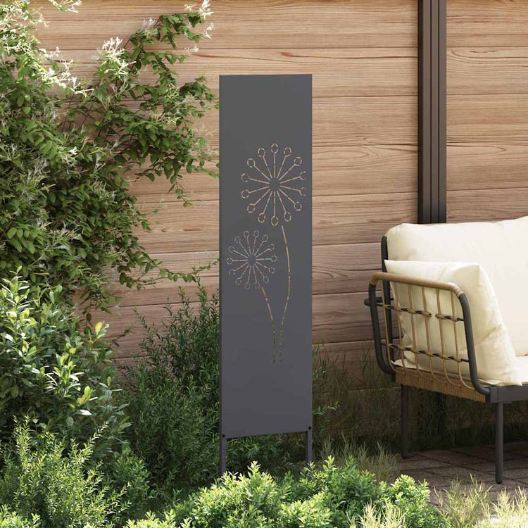 Vidaxxl brise-vue de jardin anthracite 32 x 140 cm acier laminé à froid