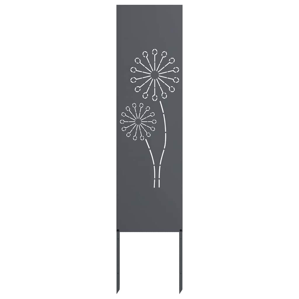 Vidaxxl brise-vue de jardin anthracite 32 x 140 cm acier laminé à froid