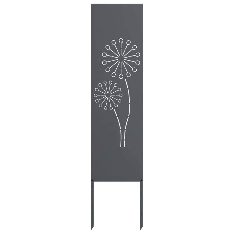 Vidaxxl brise-vue de jardin anthracite 32 x 140 cm acier laminé à froid