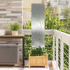 Vidaxxl brise-vue de jardin argent 32 x 140 cm en acier galvanisé