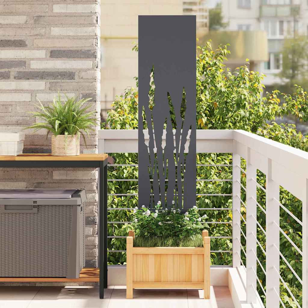 Vidaxxl brise-vue de jardin anthracite 32 x 140 cm acier laminé à froid
